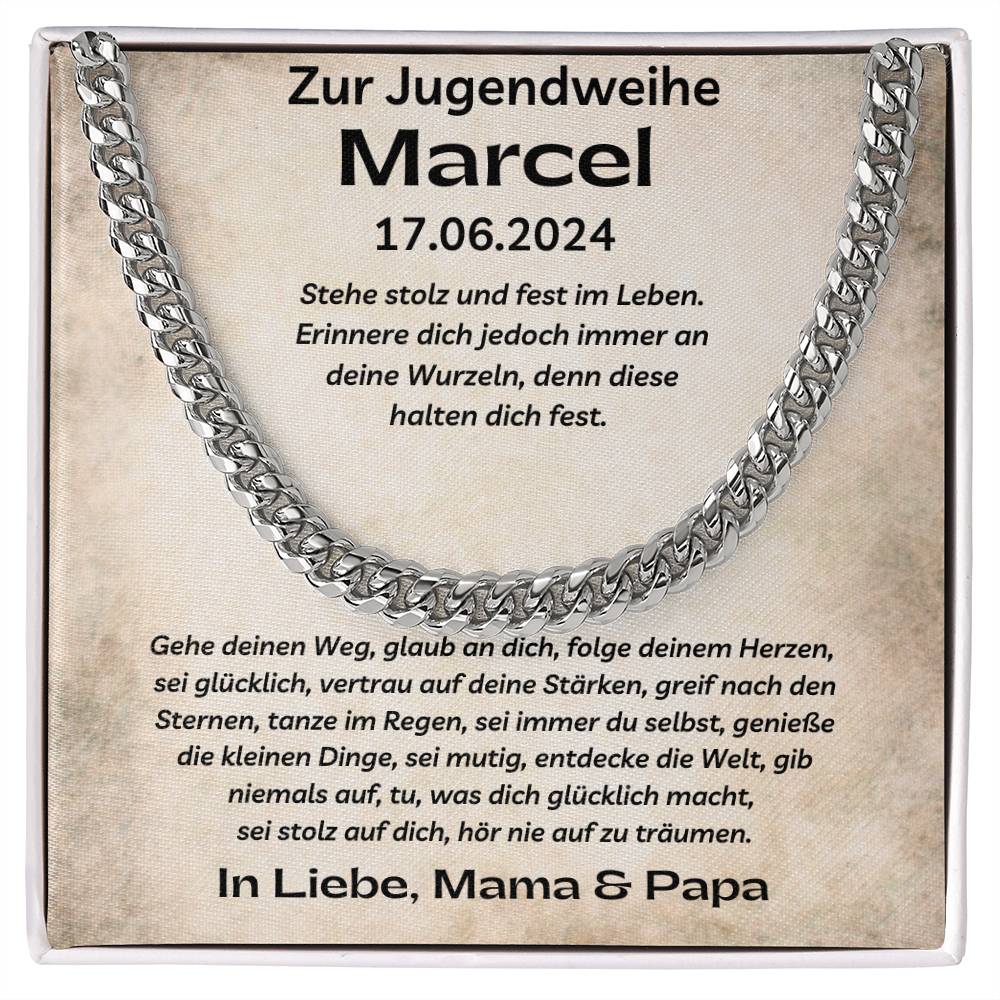 Stehe Stolz Und Fest Im Leben | Cuban Link Chain