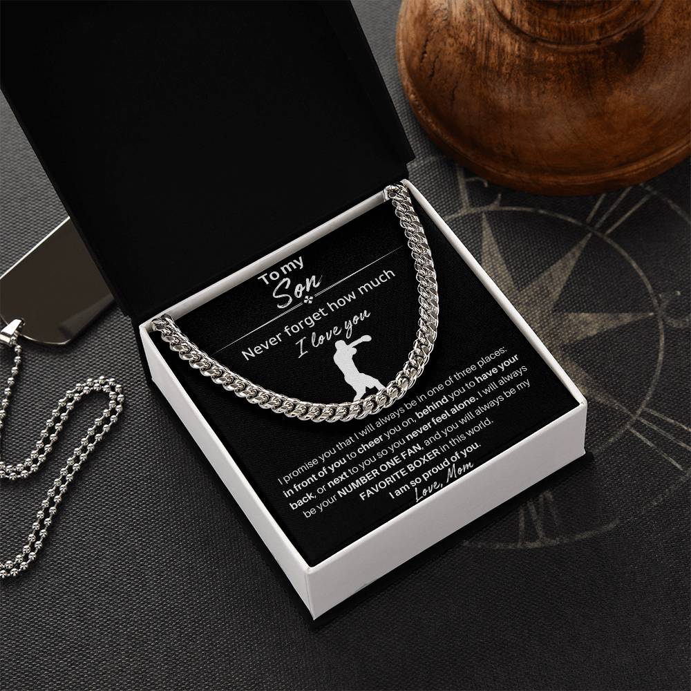 To My Son | You're Always Be My Favorite Boxer | Cuban Link Chain