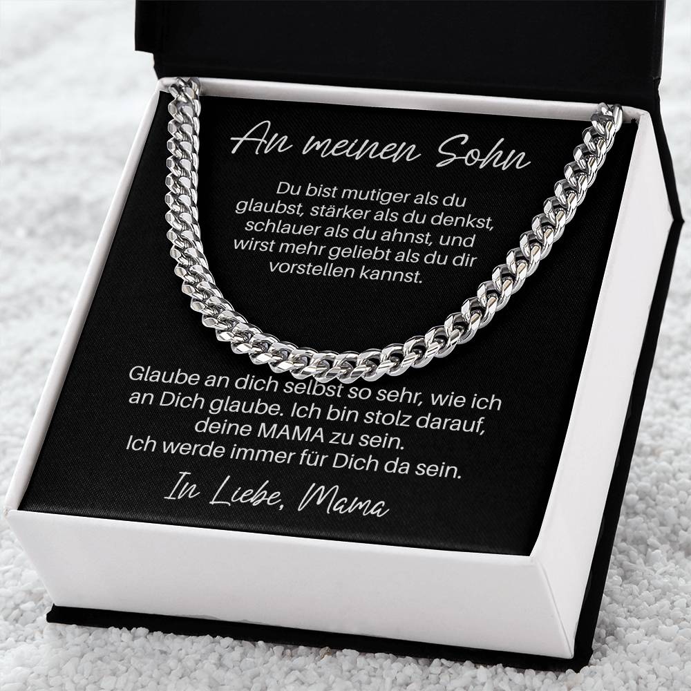 An Meinen Sohn - Du Bist Stärker Als Du Denkst | Cuban Link Chain