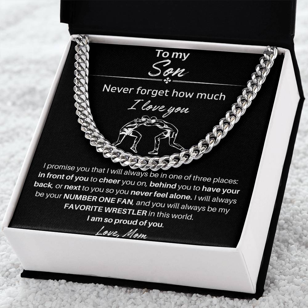 To My Son | I am So Proud Of You | Cuban Link Chain