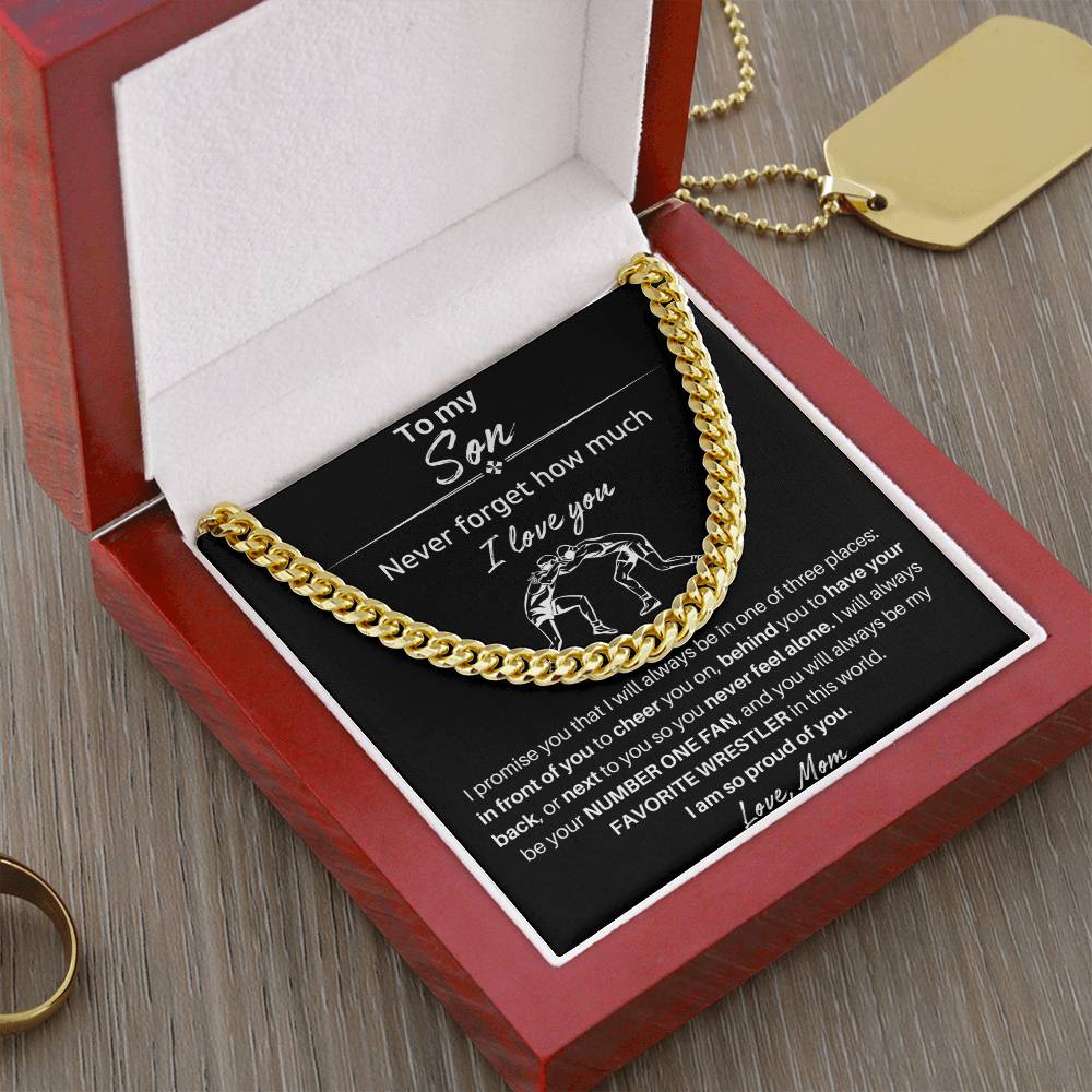 To My Son | I am So Proud Of You | Cuban Link Chain