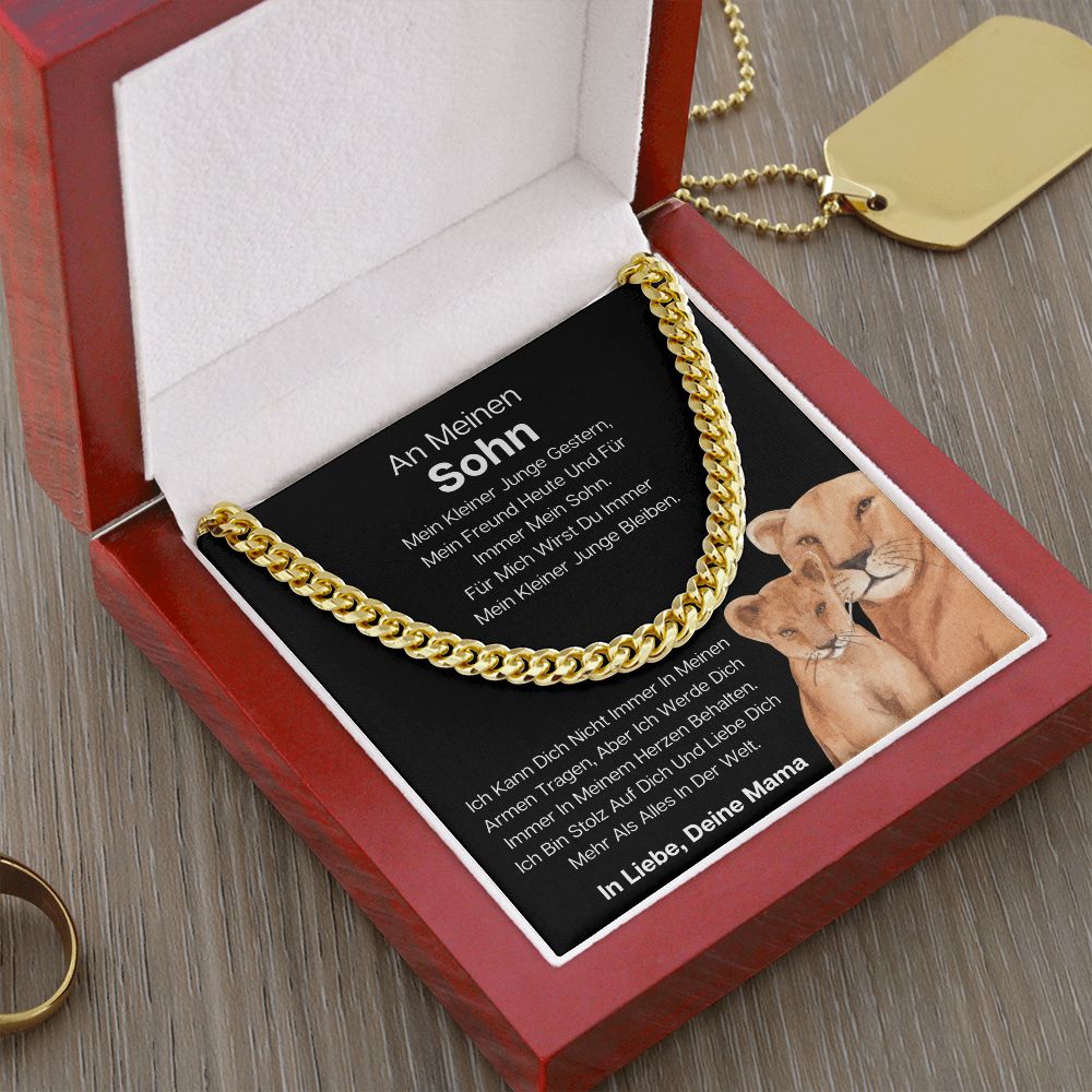An Meinen Sohn - Cuban Chain Necklace