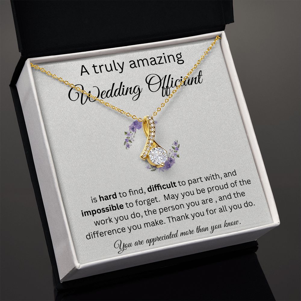 A Truly Amazing Wedding Officiant - Alluring Beauty Necklace