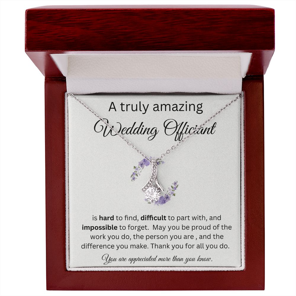 A Truly Amazing Wedding Officiant - Alluring Beauty Necklace