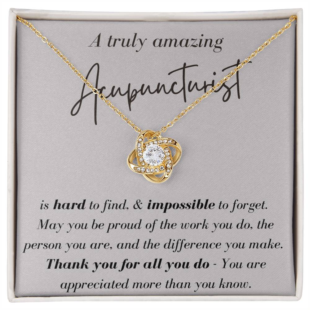 A Truly Amazing Acupuncturist - Love Knot Necklace