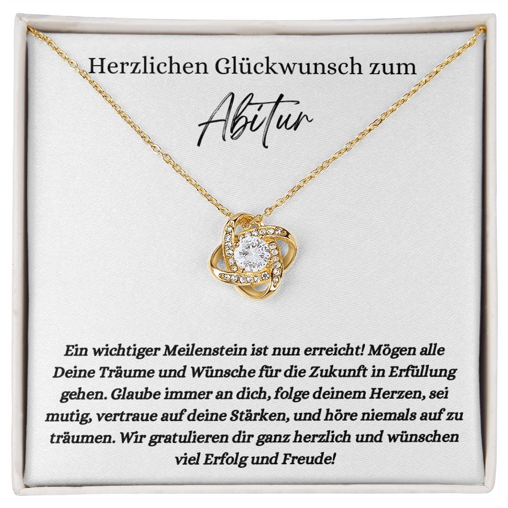 Herzlichen Glückwunsch zum Abitur - Love Knot Necklace