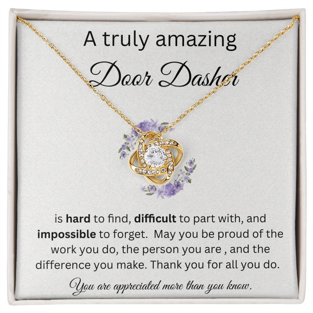 A Truly Amazing Door Dasher - Love Knot Necklace