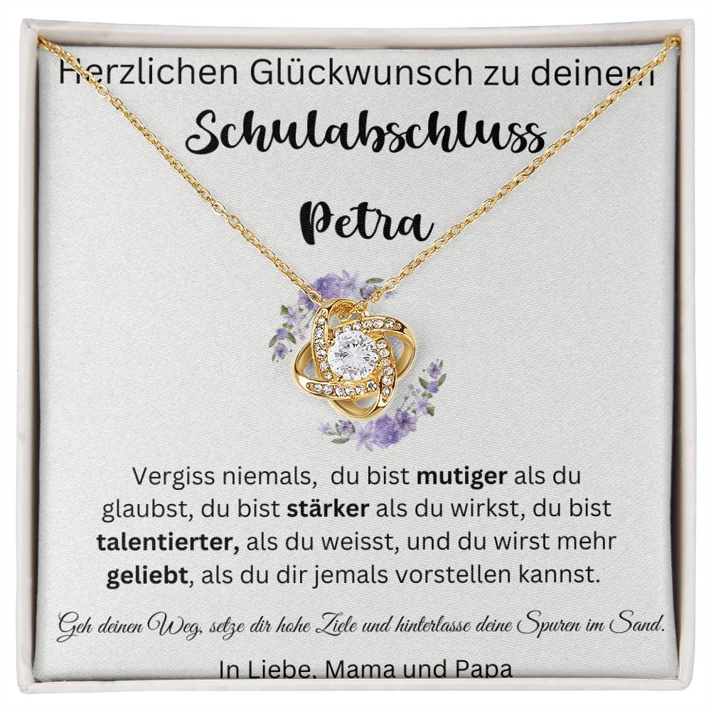 Gratulation Hohe Ziele - Love Knot Necklace