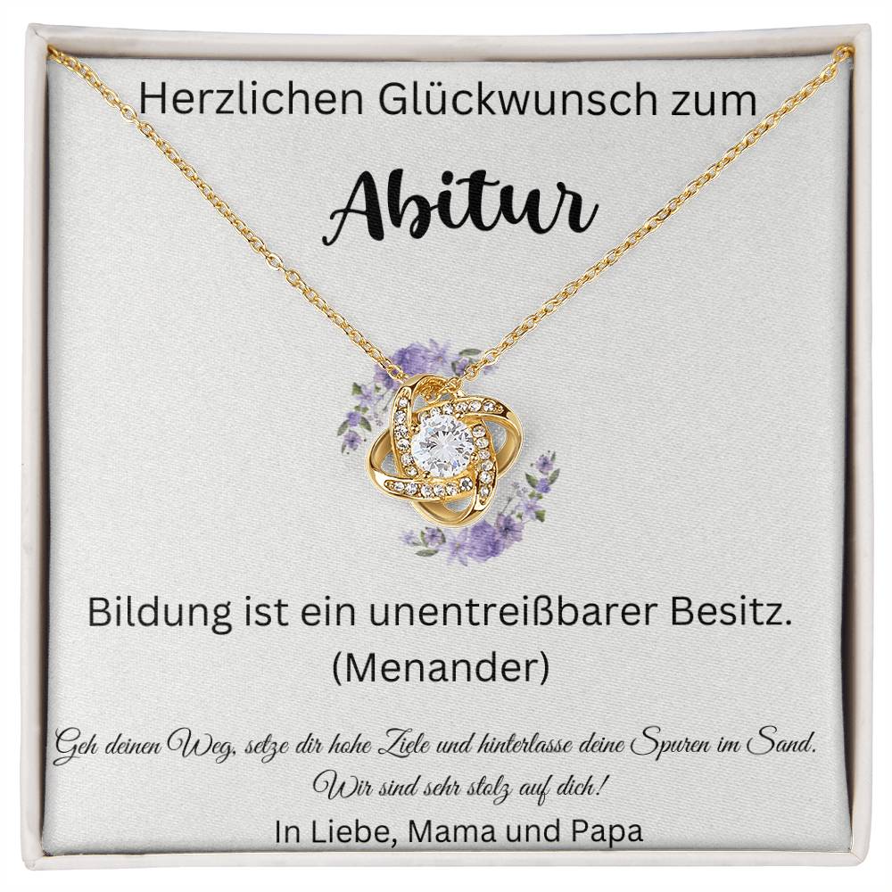 Bildung Ist Ein Unentreißbarer Besitz - Love Knot Necklace