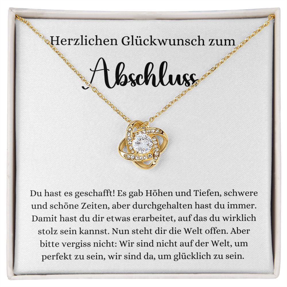 Herzlichen Glückwunsch zum Abschluss - Love Knot Necklace