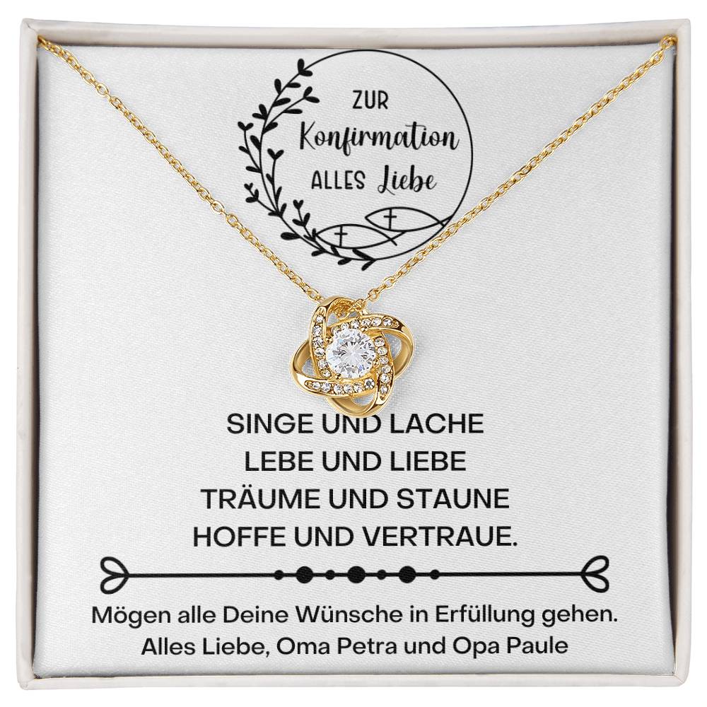 Konfirmation Kommunion Kette 2 - Love Knot Necklace