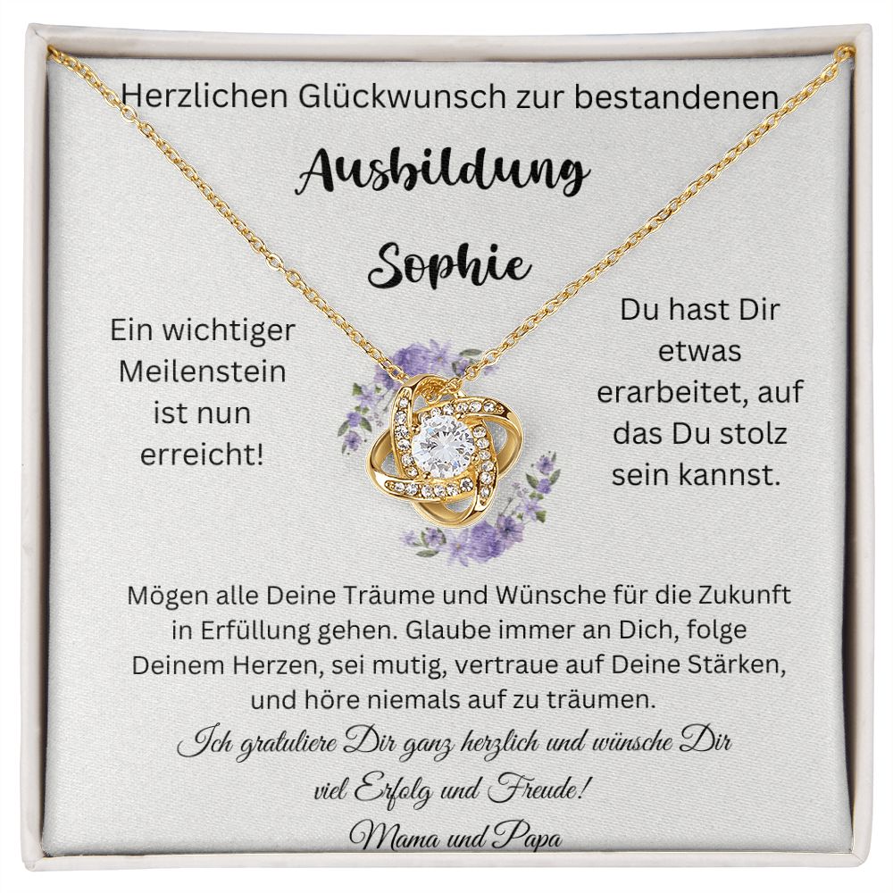 Custom Ausbildung - Love Knot Necklace