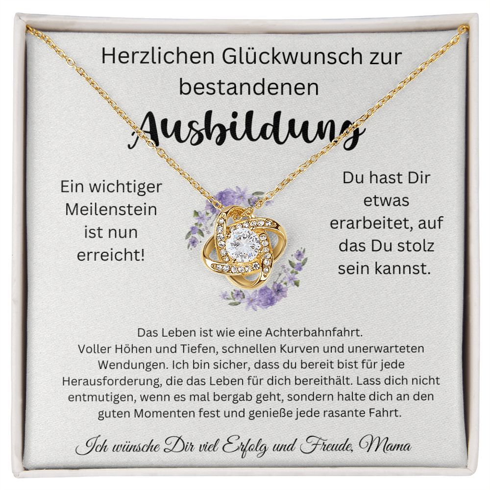 Herzlichen Glückwunsch Zur Bestandenen Ausbildung - Love Knot Necklace