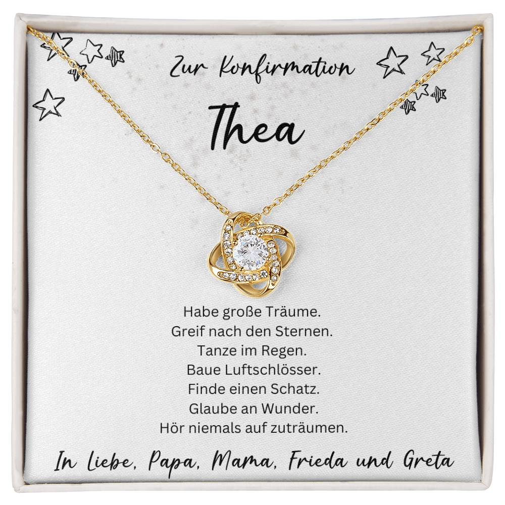 Zur Konfirmation | Habe Große Träume | Love Knot Necklace