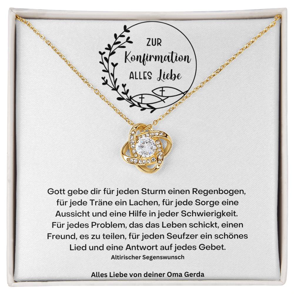 Konfirmation Kommunion Kette 3 - Love Knot Necklace