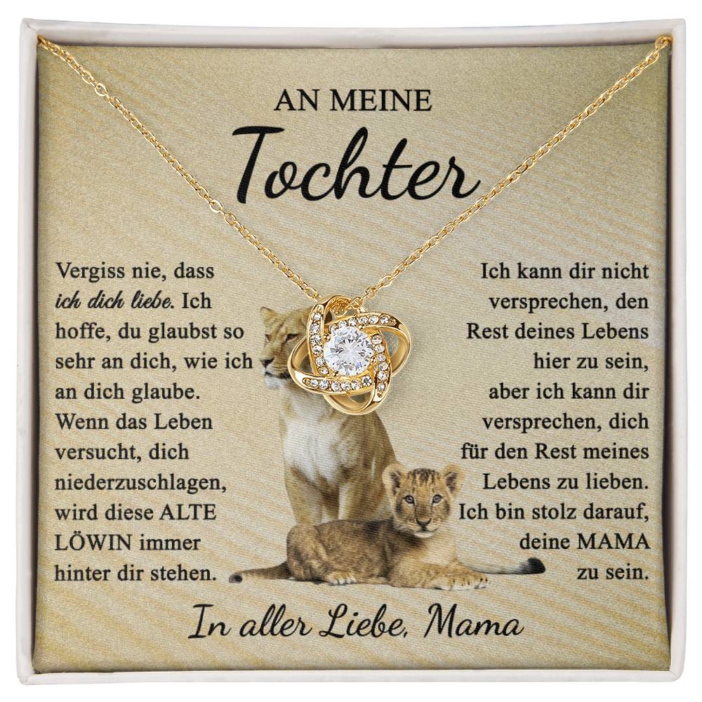 An meine Tochter | Liebe einer stolzen Löwin | Halskette