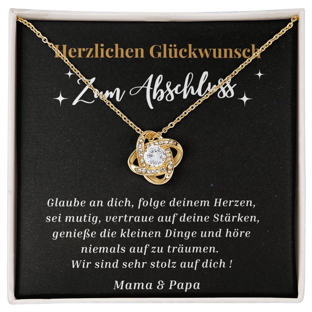 Herzlichen Glückwunsch Zum Abschluss - Love Knot Necklace
