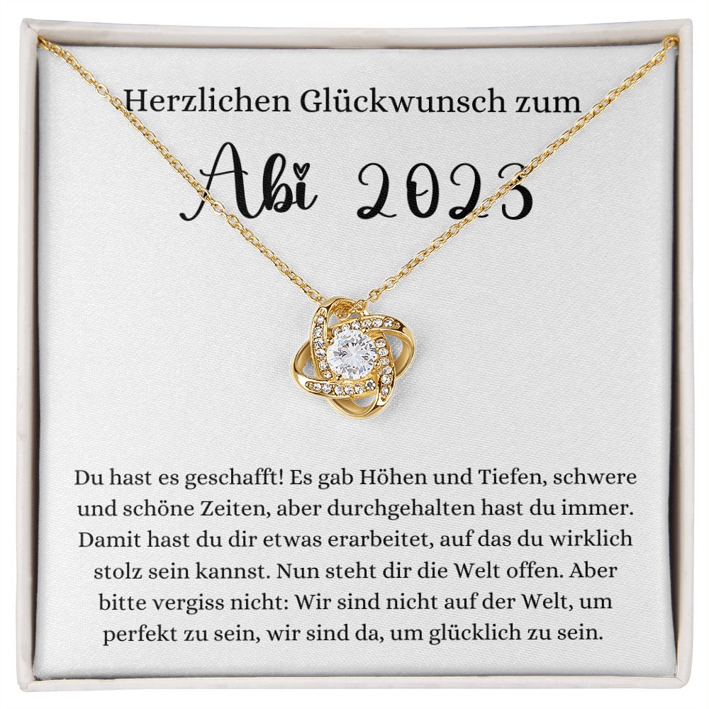 Herzlichen Glückwunsch zum Abi 2023 - Love Knot Necklace