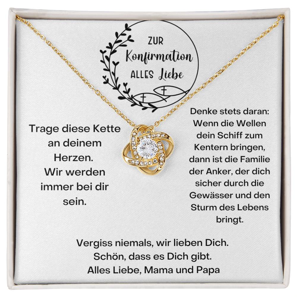 Wir Werden Immer Bei Dir Sein | Love Knot Necklace