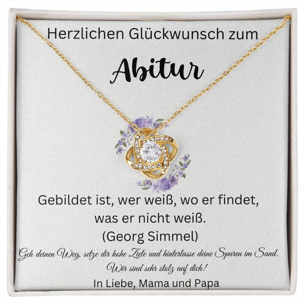 Gebildet Ist Wer Weiß Wo Er Findet Was Er Nicht Weiß - Love Knot Necklace