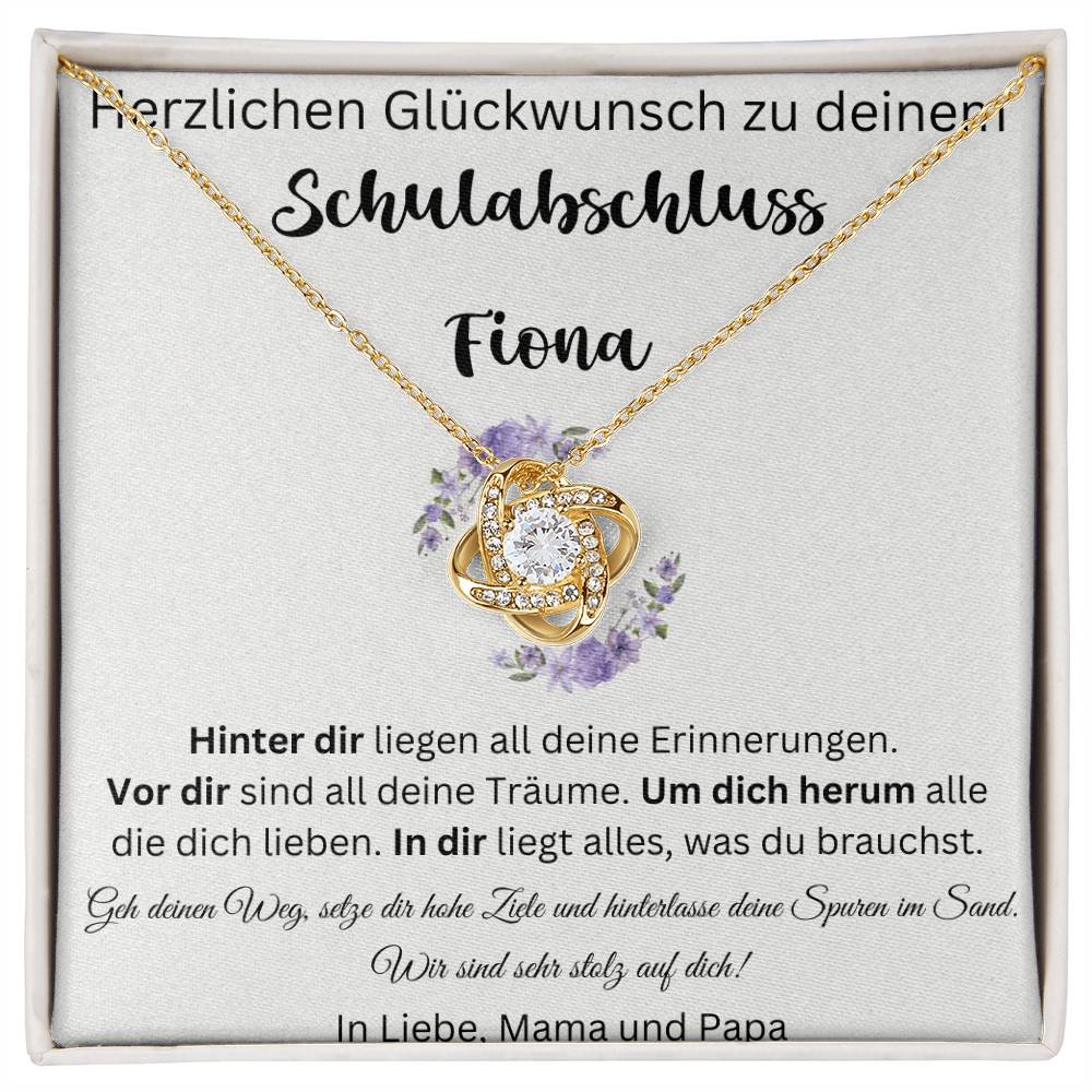 Wir Sind Sehr Stolz Auf Dich - Love Knot Necklace