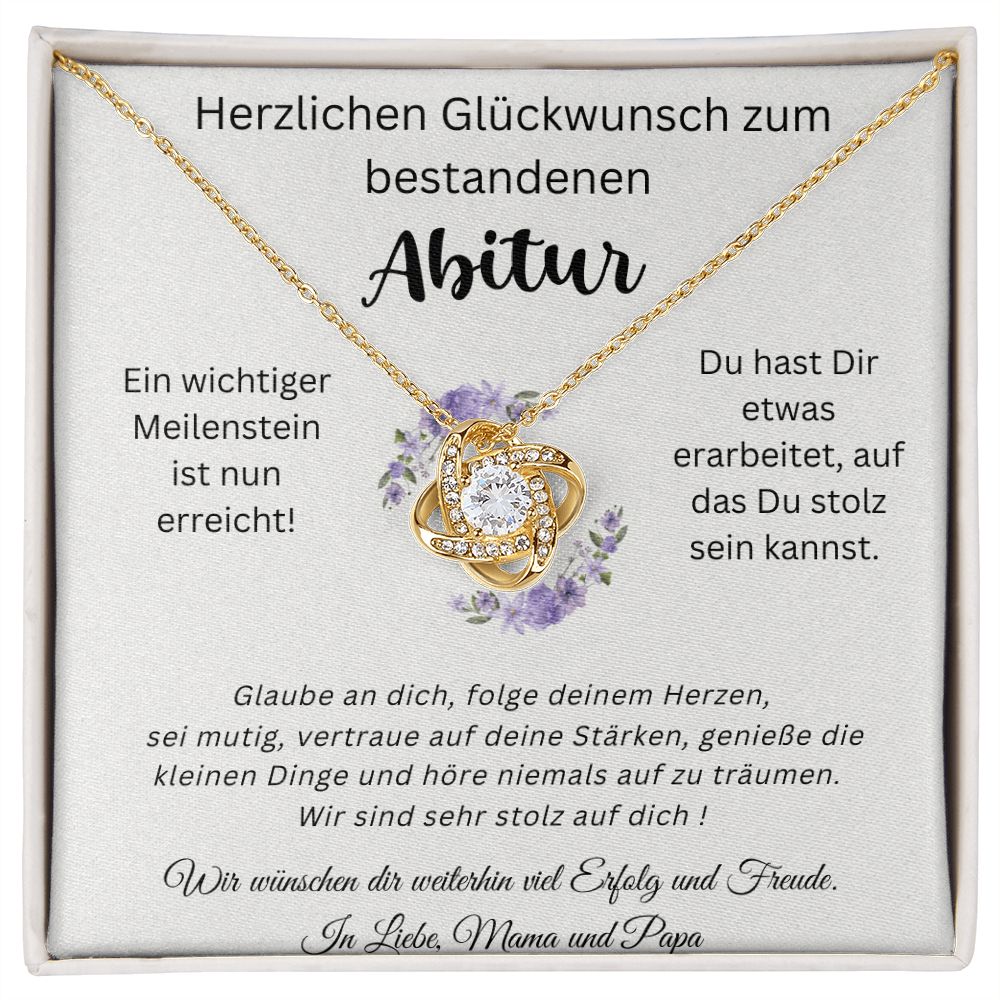 Wir Wünschen Dir Weiterhin Viel Erfolg Und Freude - Love Knot Necklace