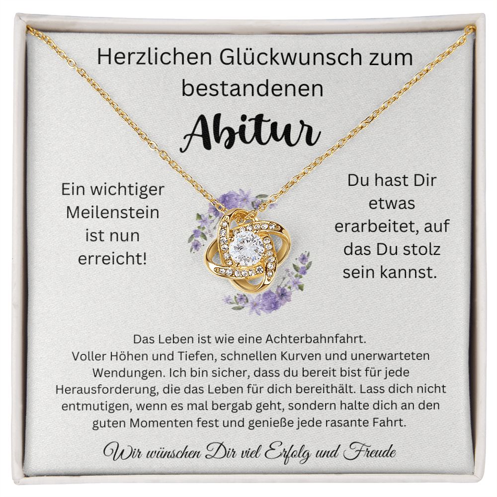 Herzlichen Glückwunsch Zum Bestandenen Abitur - Love Knot Necklace
