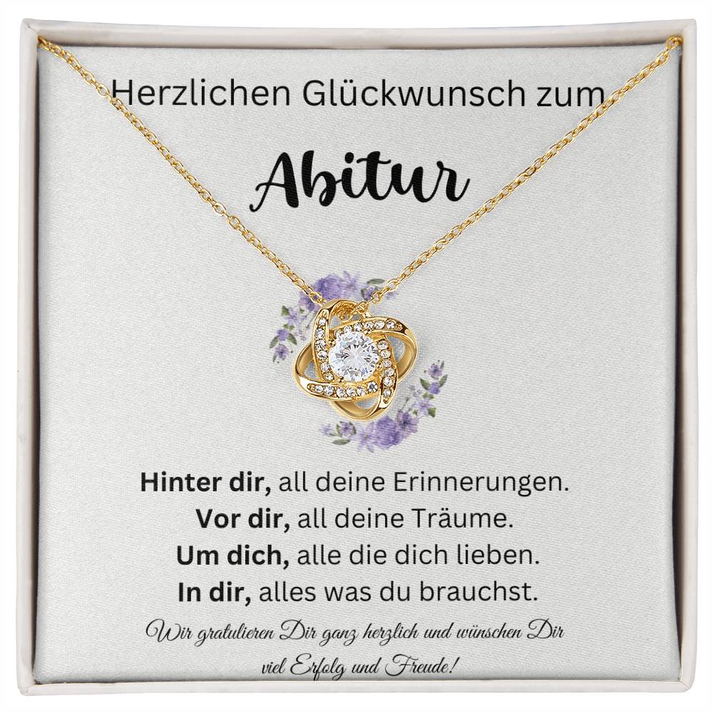 Wir Gratulieren Dir Ganz Herzlich Und Wünschen Dir Viel Erfolg Und Freude - Love Knot Necklace