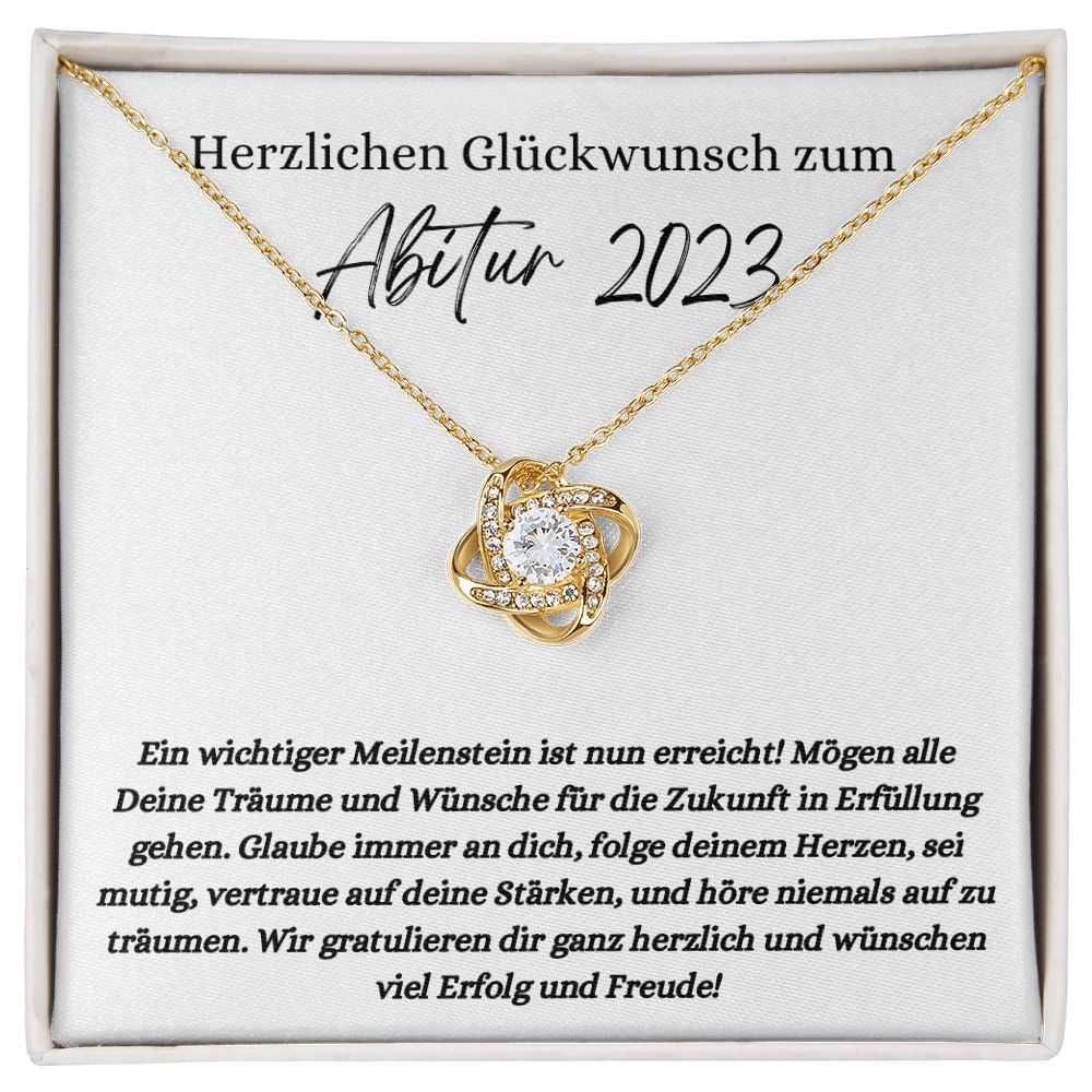Herzlichen Glückwunsch zum Abitur 2023 - Love Knot Necklace