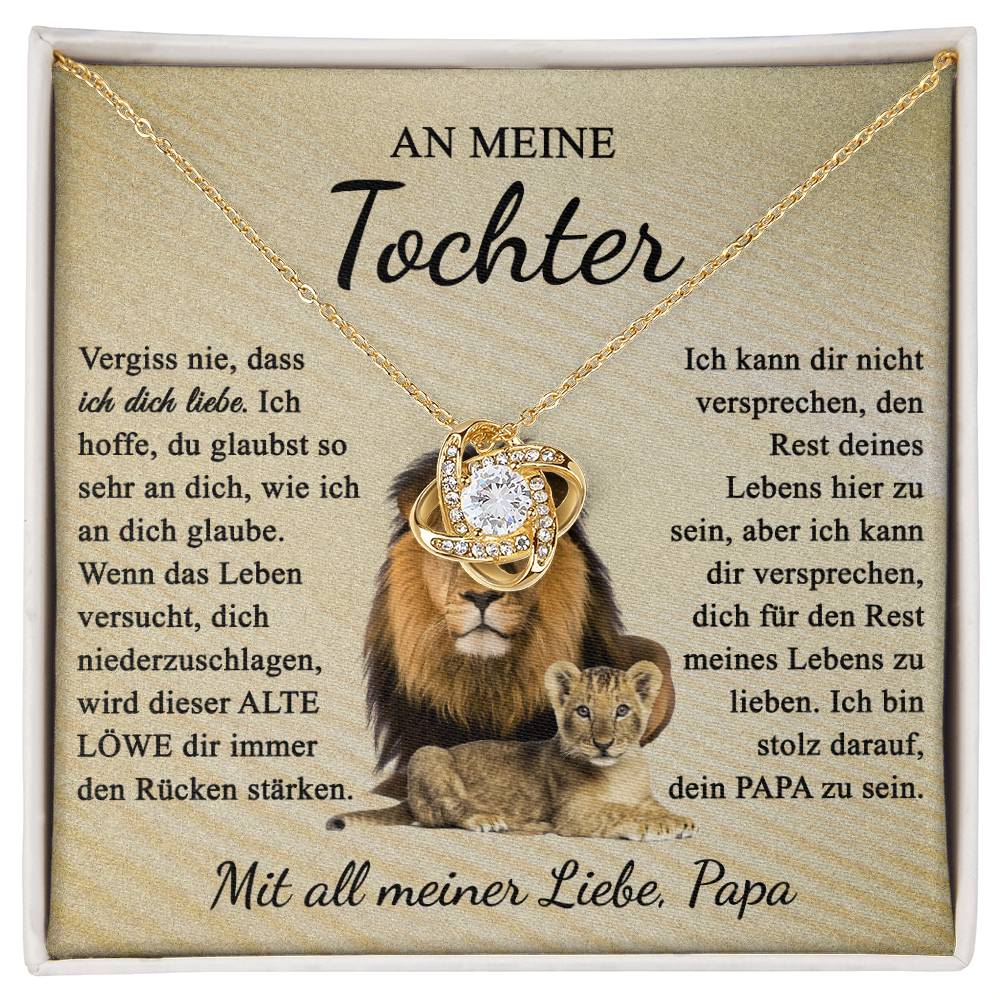 An meine Tochter | Liebe eines stolzen Löwen | Halskette