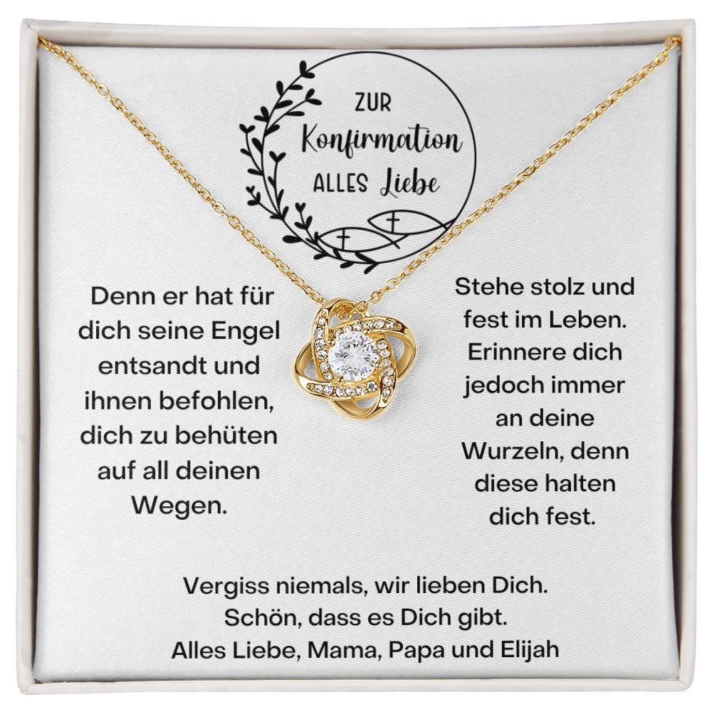 Vergiss Niemals, Wir Lieben Dich - Love Knot Necklace