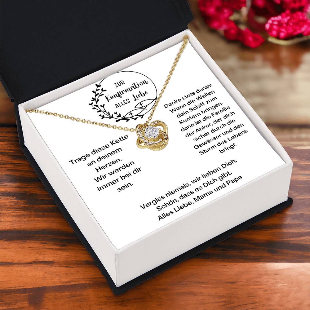 Wir Werden Immer Bei Dir Sein | Love Knot Necklace