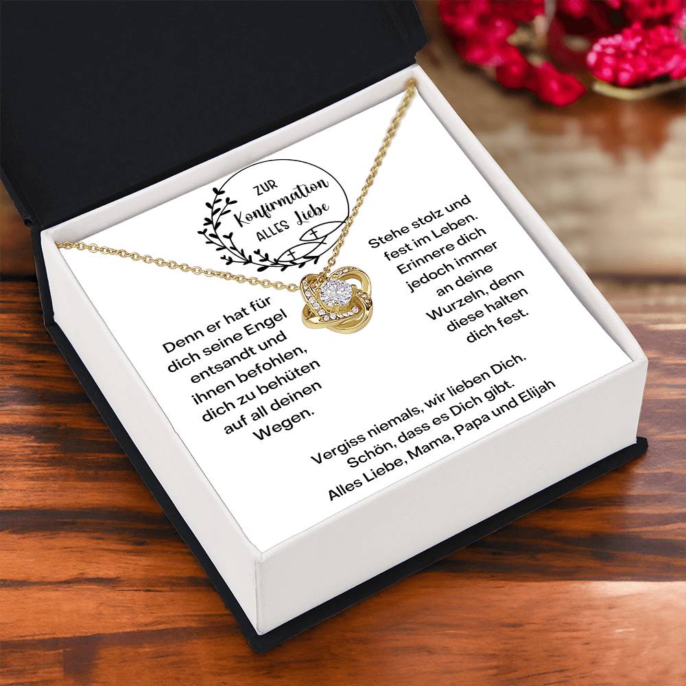 Vergiss Niemals, Wir Lieben Dich - Love Knot Necklace