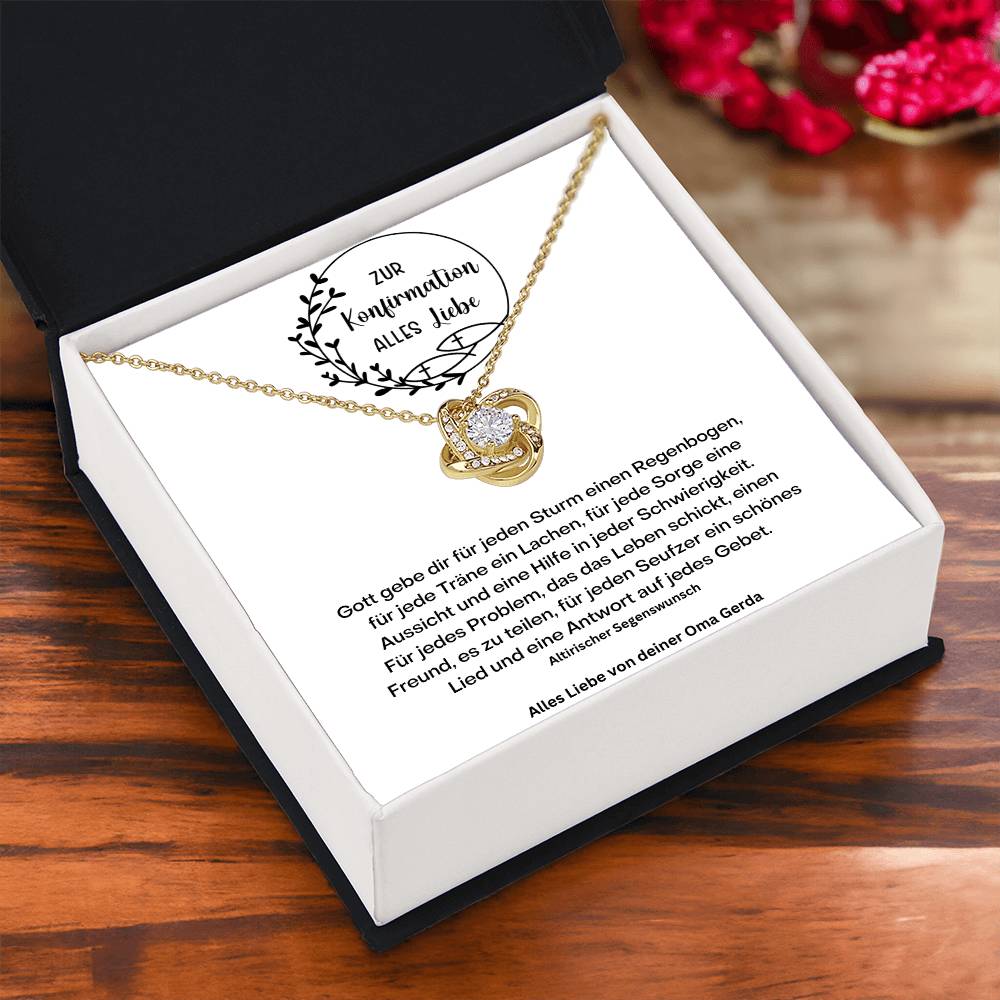 Konfirmation Kommunion Kette 3 - Love Knot Necklace