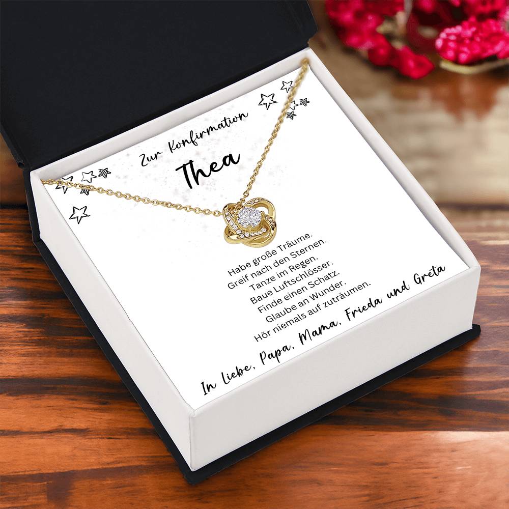 Zur Konfirmation | Habe Große Träume | Love Knot Necklace