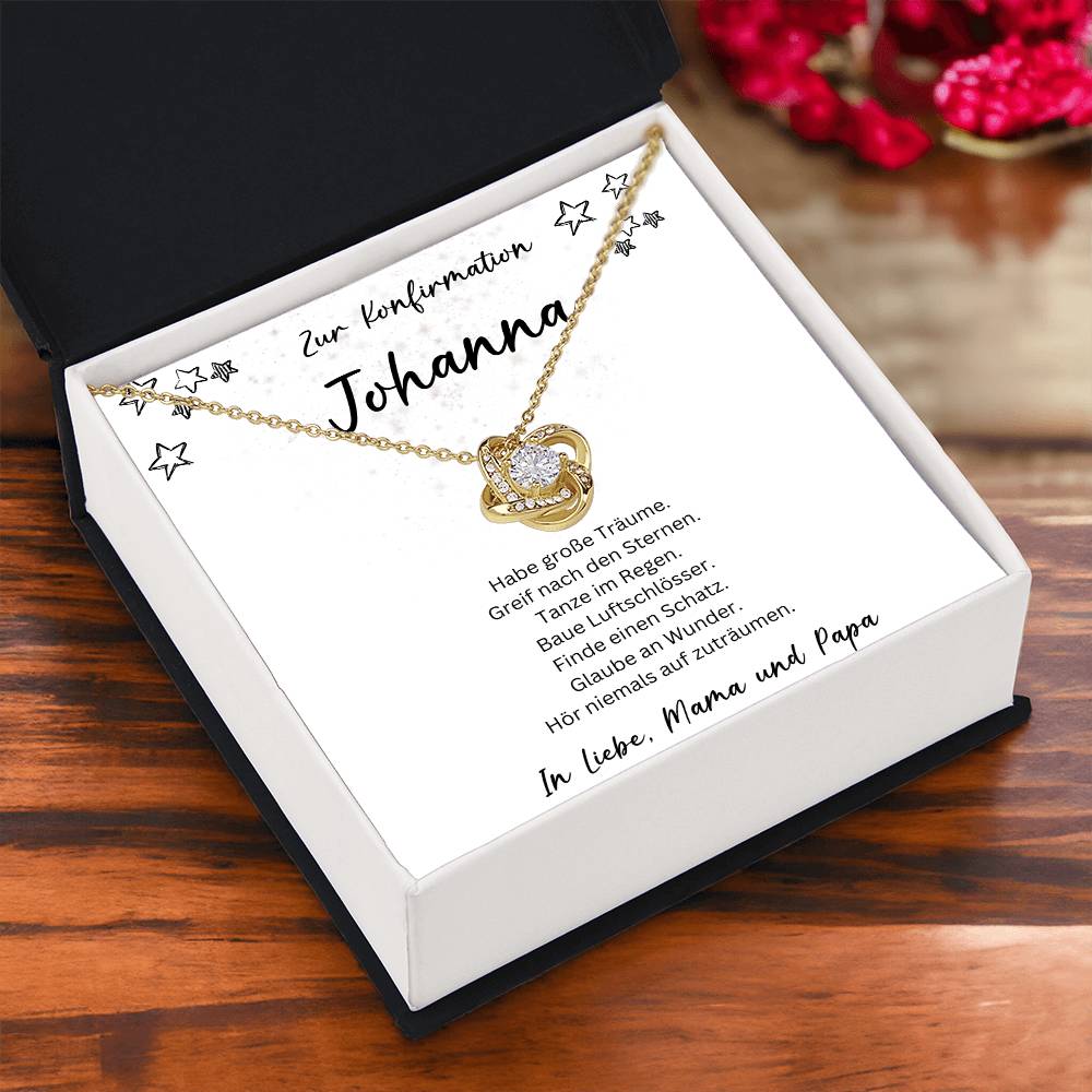 Konfirmation Kommunion Kette 1 - Love Knot Necklace