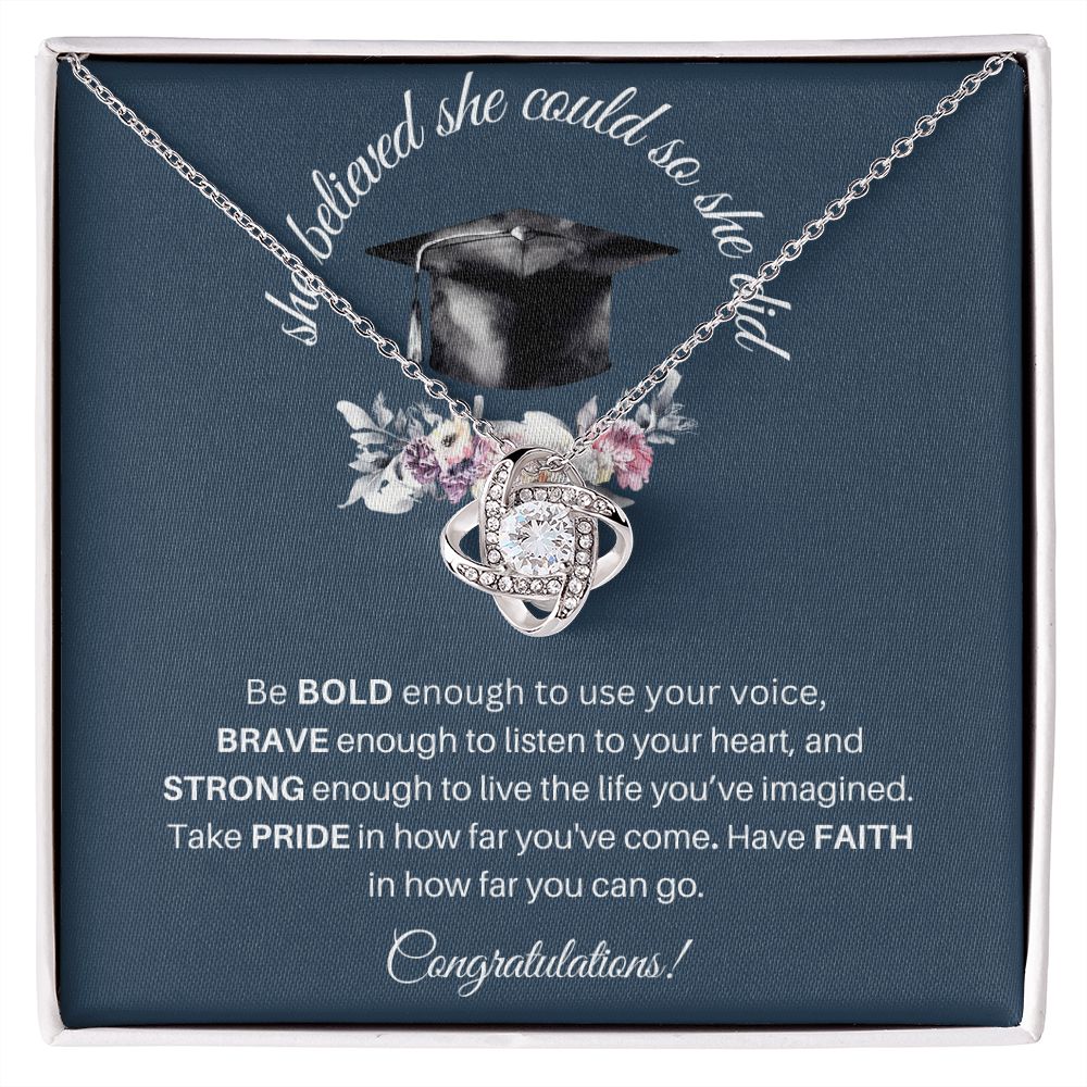 Congratulations - Love Knot Necklace