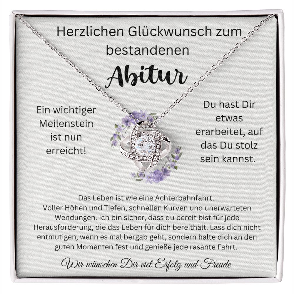 Herzlichen Glückwunsch Zum Bestandenen Abitur - Love Knot Necklace
