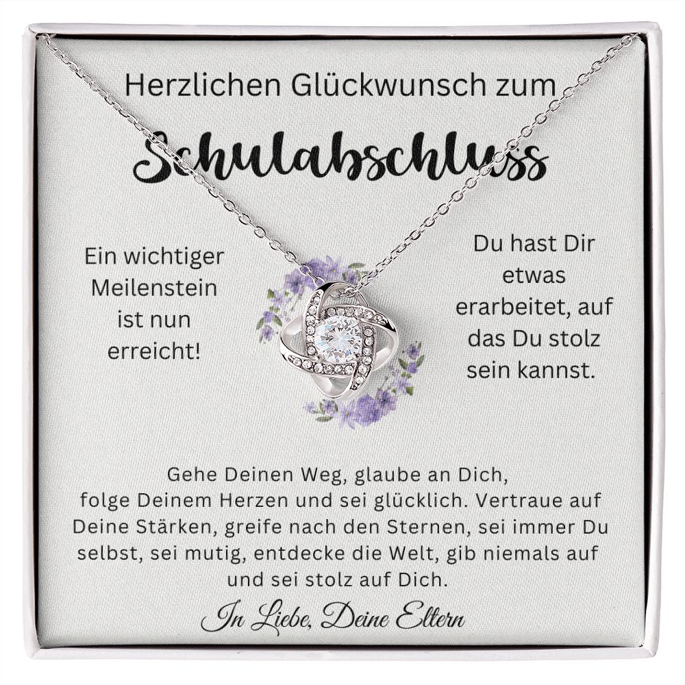 Folge Deinem Herzen And Sei Glücklich - Love Knot Necklace