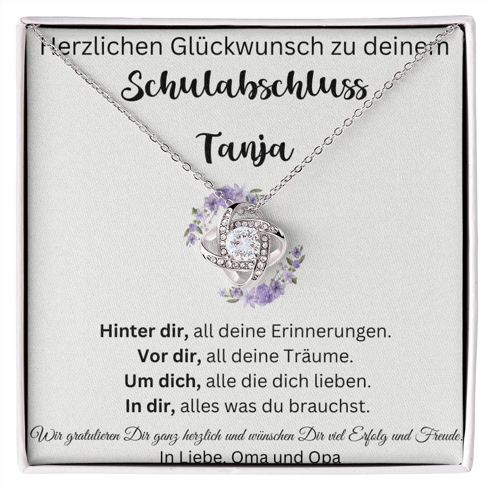 Herzlichen Glückwunsch Wir Wünschen Ihnen Viel Erfolg Und Glück - Love Knot Necklace