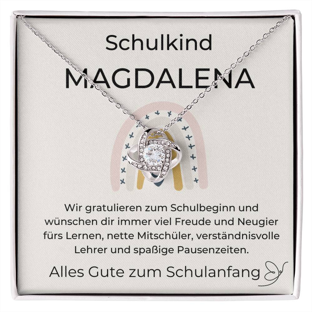 Schulkind - Gratulieren Zum Schulbeginn - Love Knot Necklace