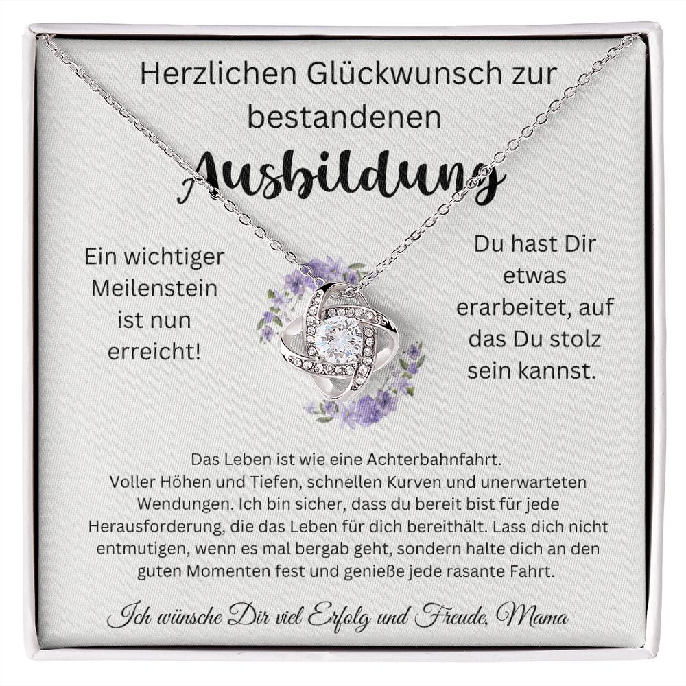 Herzlichen Glückwunsch Zur Bestandenen Ausbildung - Love Knot Necklace