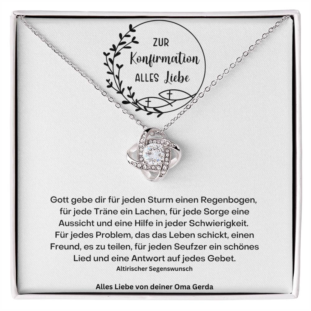 Konfirmation Kommunion Kette 3 - Love Knot Necklace