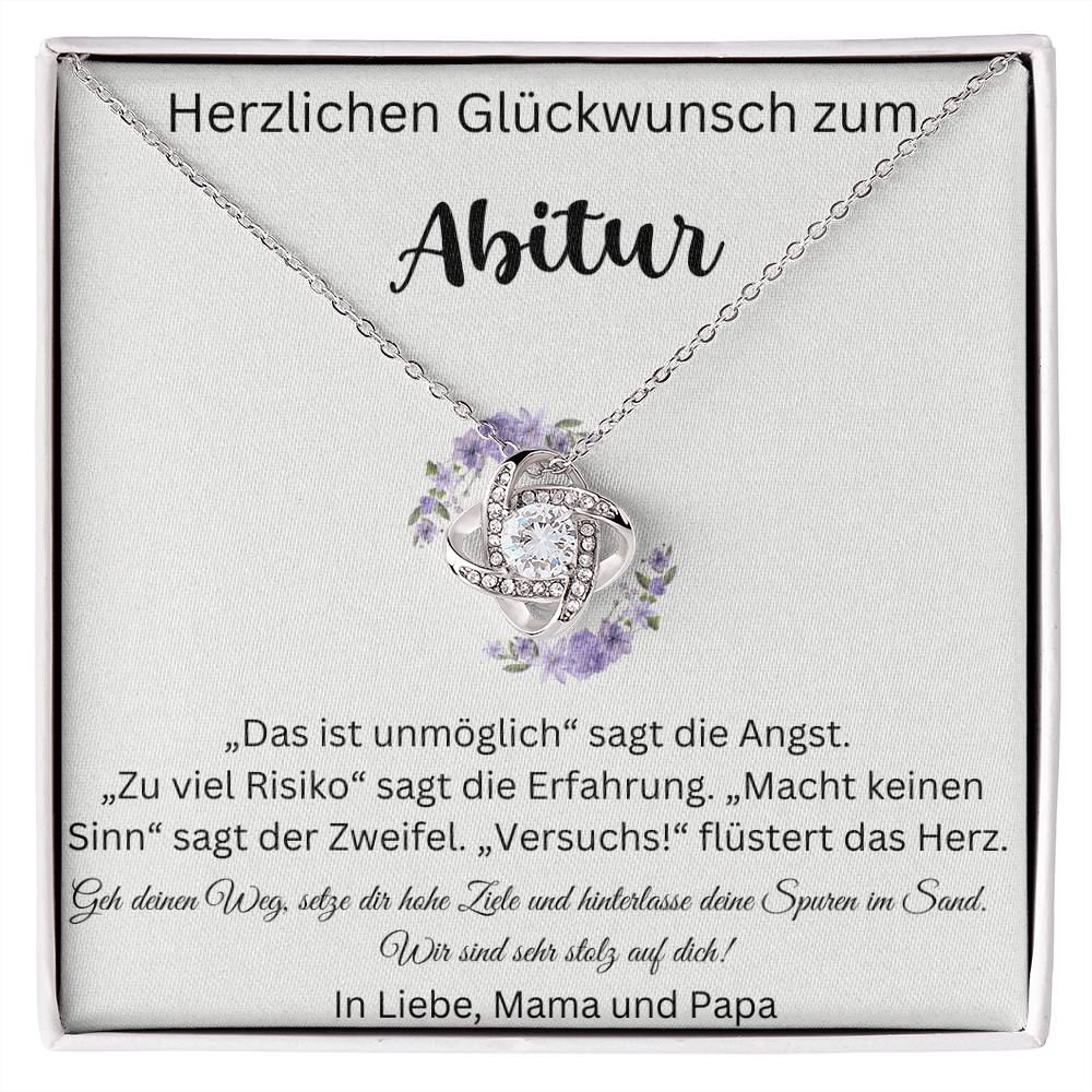 Wir Sind Sehr Stolz Auf Dich - Love Knot Necklace