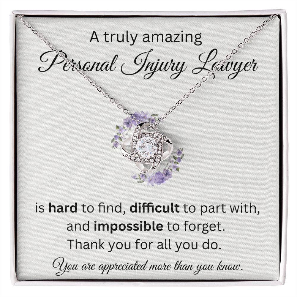 A Truly Amazing Personal Injury Lawyer - Love Knot Necklace