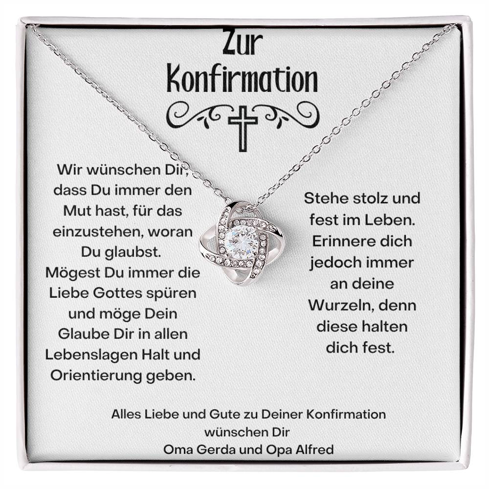 Wir Wünschen Dir, Dass Du Immer Den Mut Hast, Für Das Einzustehen, Woran Du Glaubst - Love Knot Necklace