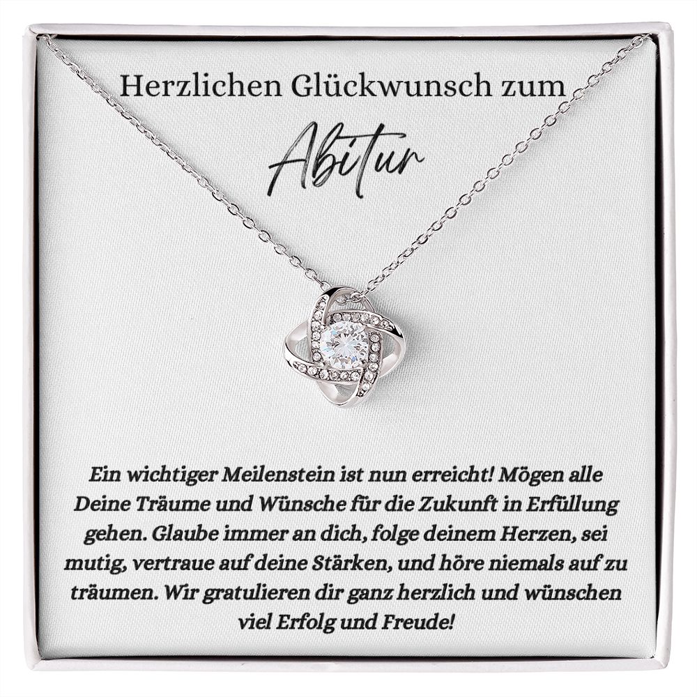 Herzlichen Glückwunsch zum Abitur - Love Knot Necklace