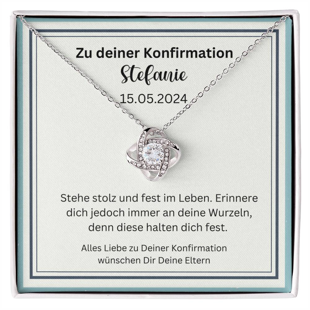 Stehe Stolz Und Fest Im Leben | Love Knot Necklace