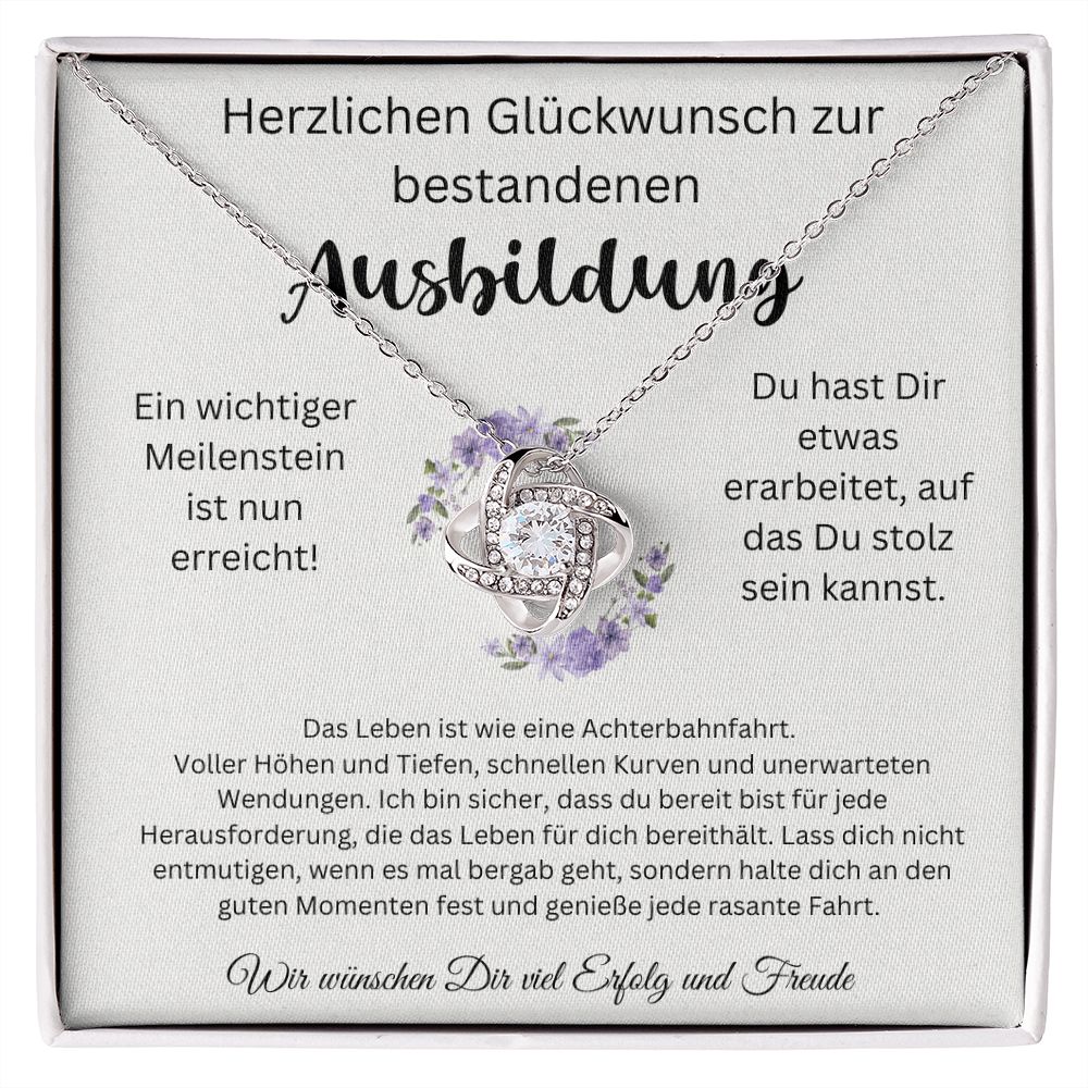 Das Leben Ist Wie Eine Achterbahnfahrt - Love Knot Necklace