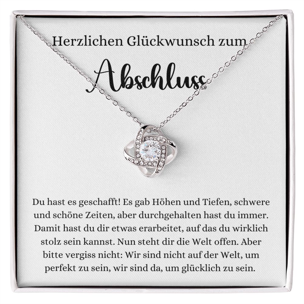 Herzlichen Glückwunsch zum Abschluss - Love Knot Necklace